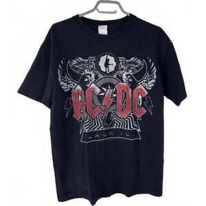 AC/DC 2009 Black Ice Tour Tee Mens Large Concert Rock Graphic Tee Classic Rock